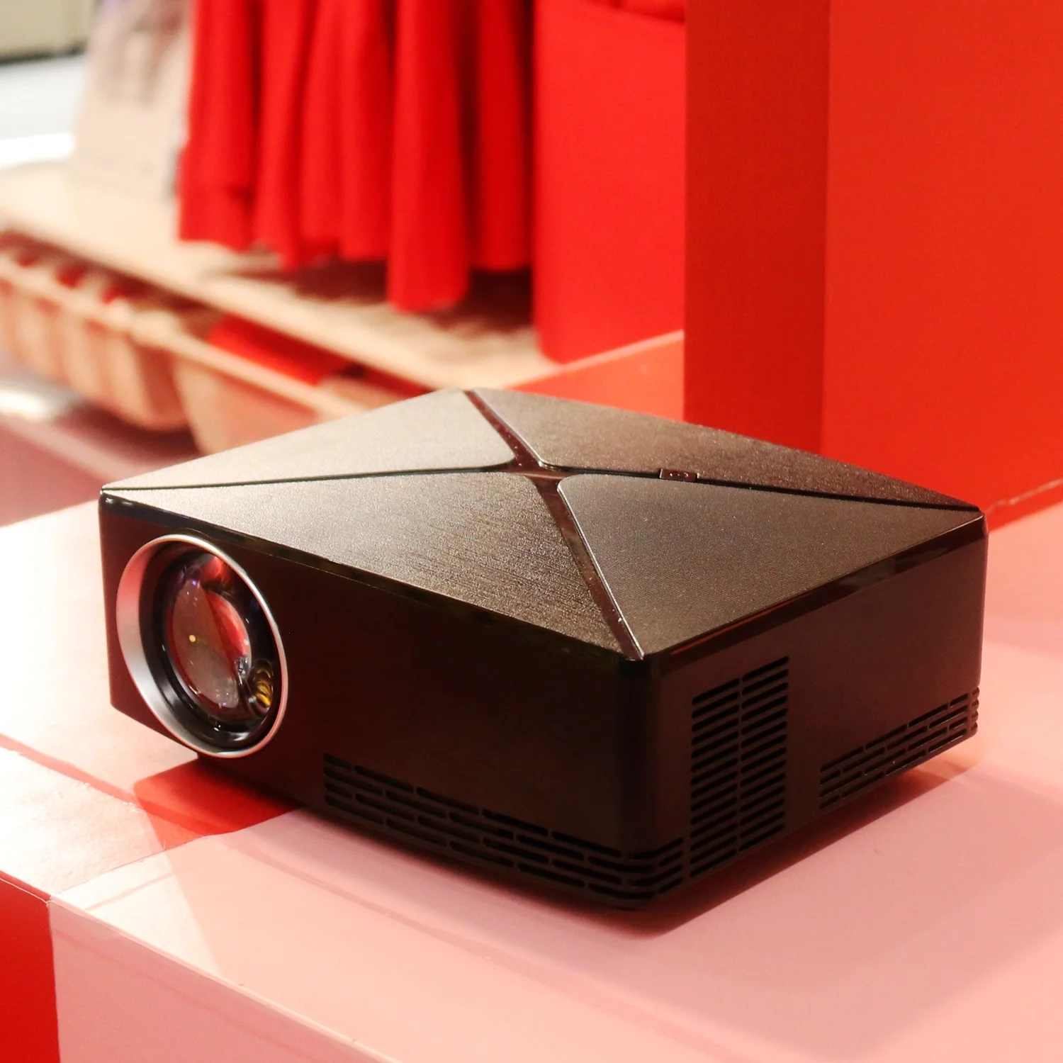 C80 проектор 1280x720 Разрешение Android 6 0 светодиодный 4K Портативный HD мультимедийный