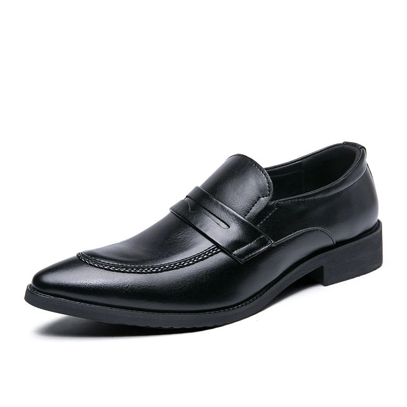 

shose italian de hombre para mens scarpe casuales loafers uomo fashion pure sapato business male cordless zapatos summer lather