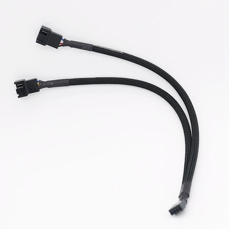 1 до 2 способ плетеный кабель Y сплиттер 3/4 Pin PWM папа разъем Вентилятор компьютер PC