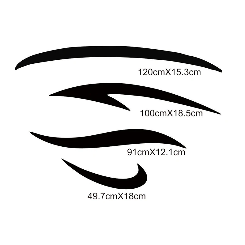 1 пара RV стикер (черный + серый) виниловая наклейка графическая Авто Наклейка s для