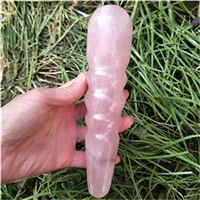 spiral pink quartz Большая длина натуральный розовый кварц кристалл богиня палочка массаж удовольствие иони лечебный Жезл Рейки палочка витая черный обсидиан - Цвет: spiral pink quartz