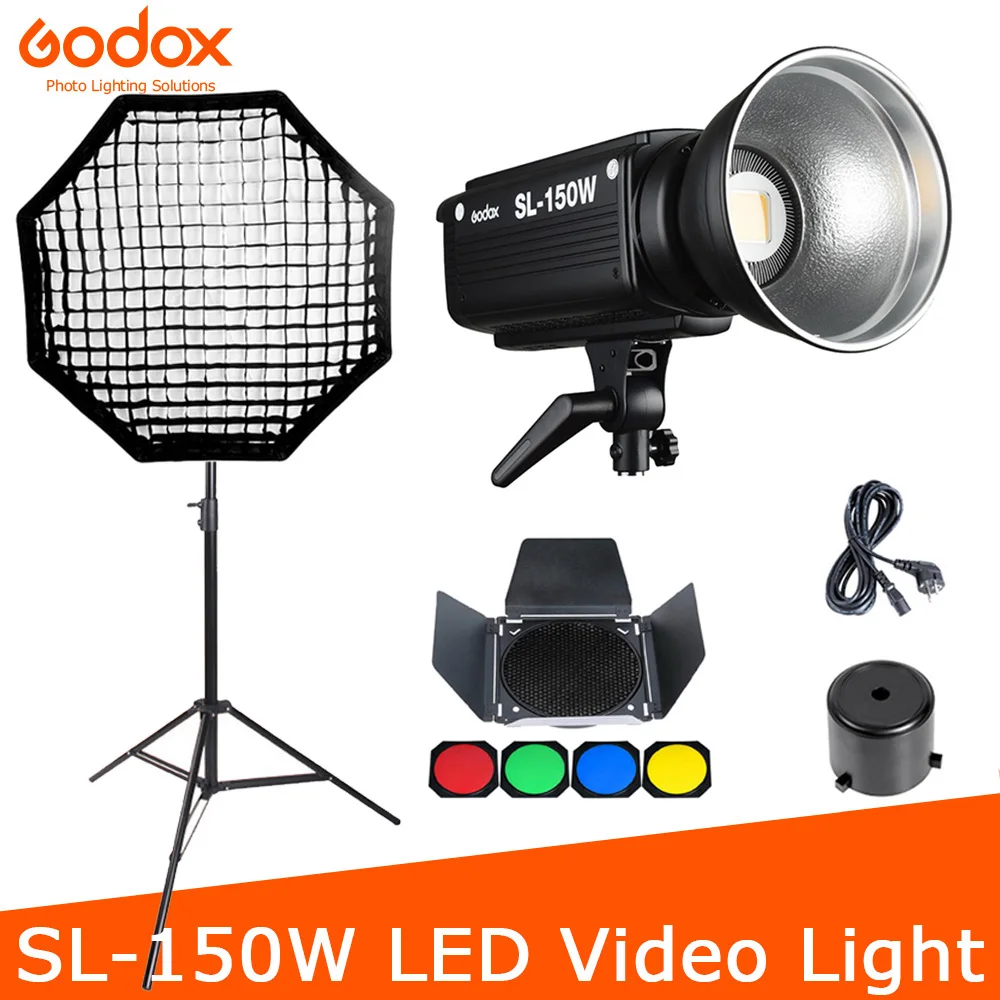 Осветитель Godox SL 150W SL150W 150WS 5600 К с ЖК панелью светодиодный видеосвет студийный
