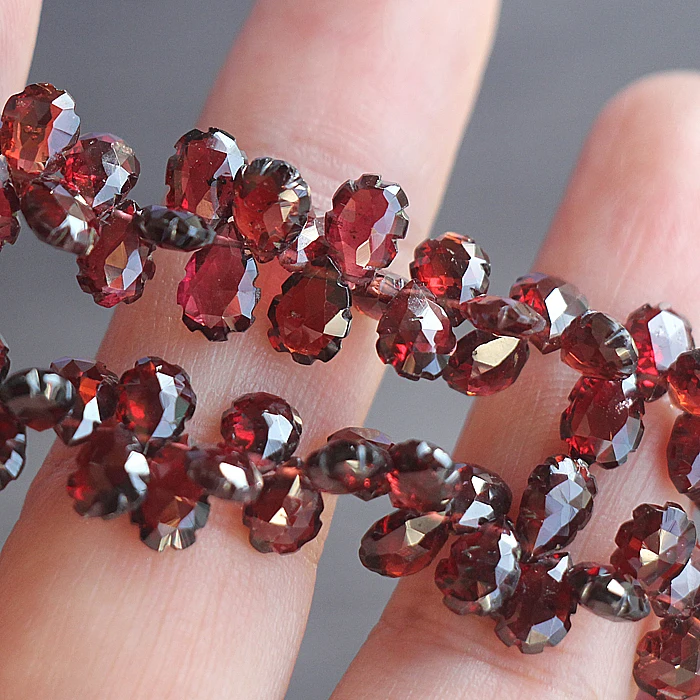 7 5 дюймовая нить 40 шт супер лучшее качество-с гранатом Мозамбик качество