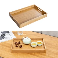 kitchen bamboo small wooden tray pallets home hotel restaurant tea set trays fruit baking bamboo dishes household supplies
