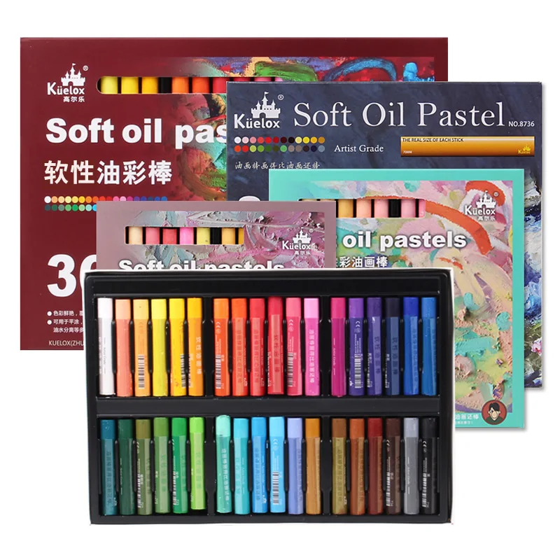 

Oil Pastels 24/36 Colors Soft Intense Pastel Stick Oily Crayons Washable Macaron Morandi Colors Artist Student Art Set