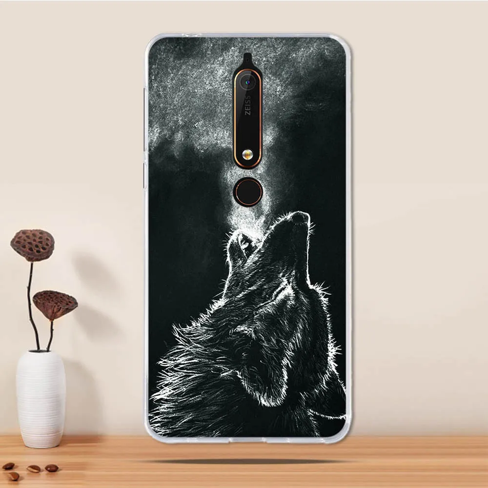 Чехол для Nokia 6 2018 задняя крышка 1 силиконовый мягкий чехол телефона из ТПУ