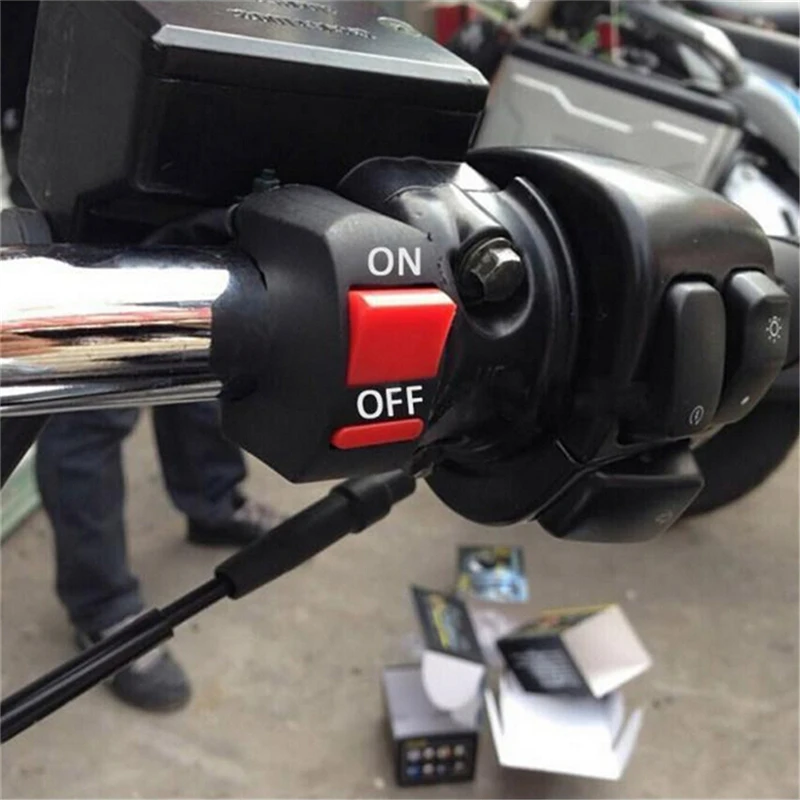 

1PC New Universal 12V Motorcycle Handlebar Accident Hazard Light Switch on/off Button
