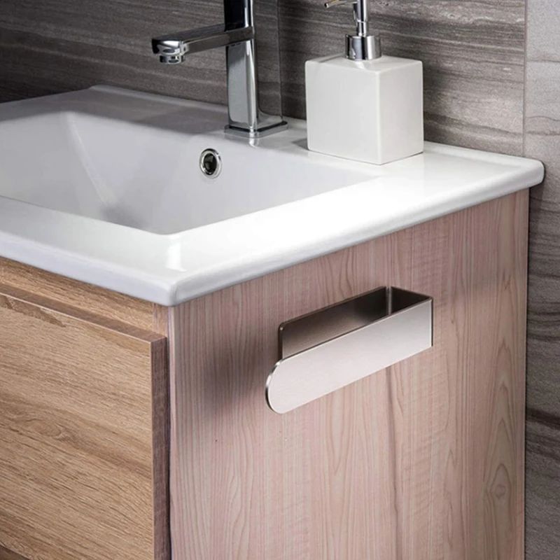 

Non-Punch Towel Rack Stainless Steel Brushed Bathroom Shelf Simple Bathroom Towel Rack Wall Mount Toilet Paper Holder