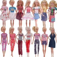 clothes for barbies multicolor new handmade evening dress cute fit barbies dolls11 8 inch dollbjd dollbest girl accessories