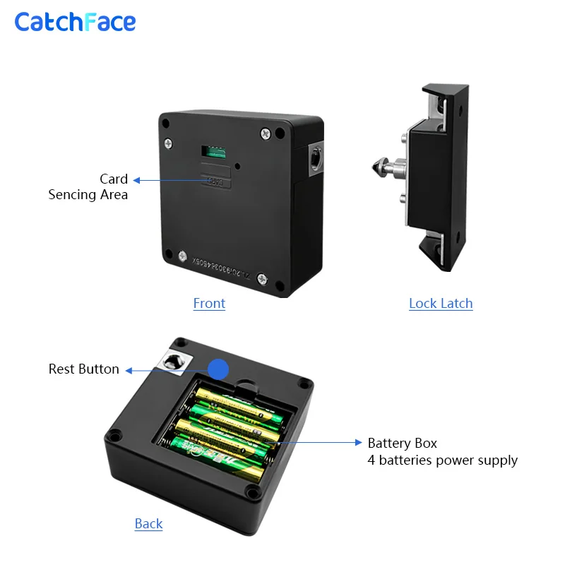 Скрытый RFID-замок невидимый RFID-шкаф с приложением TTlock Bluetooth-Дверной замок цифровой