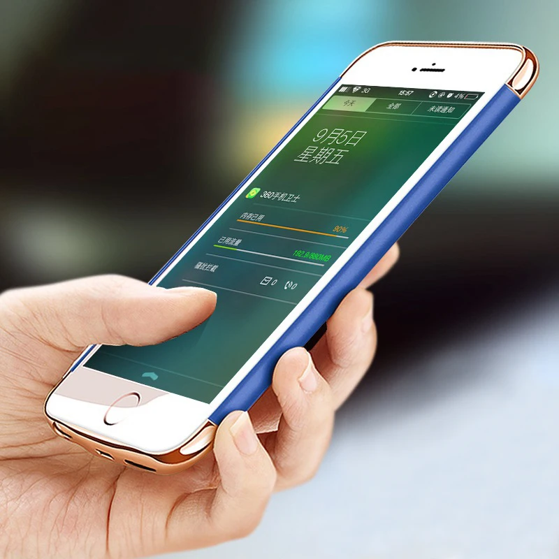 Новинка 3500/6000 мАч чехол для зарядного устройства iphone 6 6s 7 8 Plus X XS XR 6000 внешнего