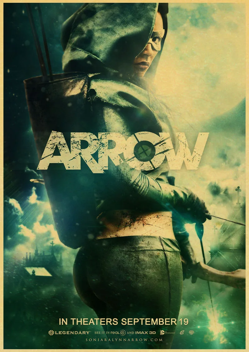 

American TV Series ARROW Retro Poster Kraft Paper Printed Good Quality Wall Posters Home Room Art Painting