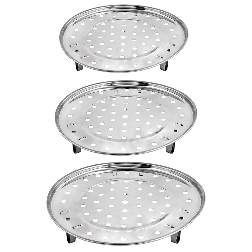 

1 PC Multifunction Round Steamer Shelf Cookware Stainless Steel Steamer Rack Durable Pot Steaming Tray Stand Kitchen Accessories
