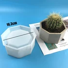 DIY большой Бетонный цветочный горшок Силиконовые формы для изготовления гипса Кристалл эпоксидная Ваза Форма для смолы горшок для садоводства Декор