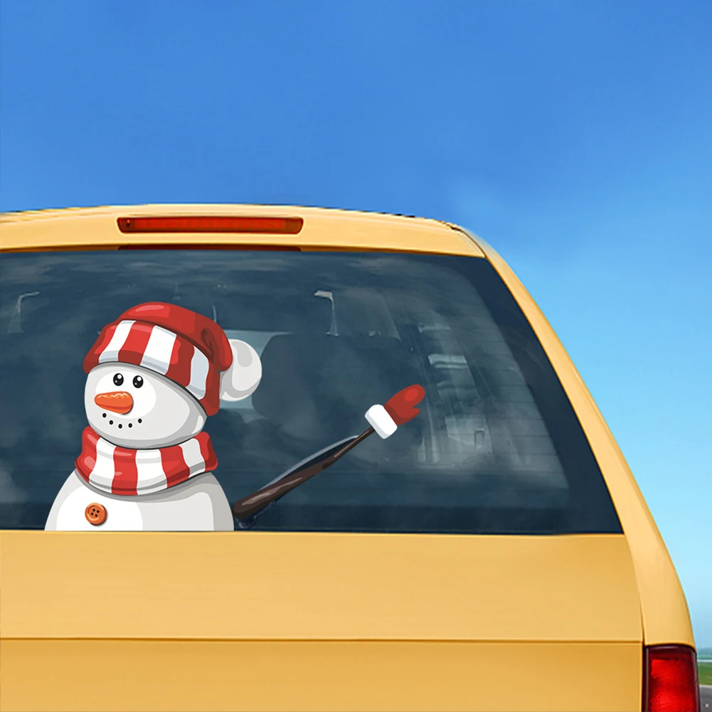 

Wiper Car stickers Christmas Santa Claus Snowman Car Styling Rear Windshield Sticker Wiper Decal