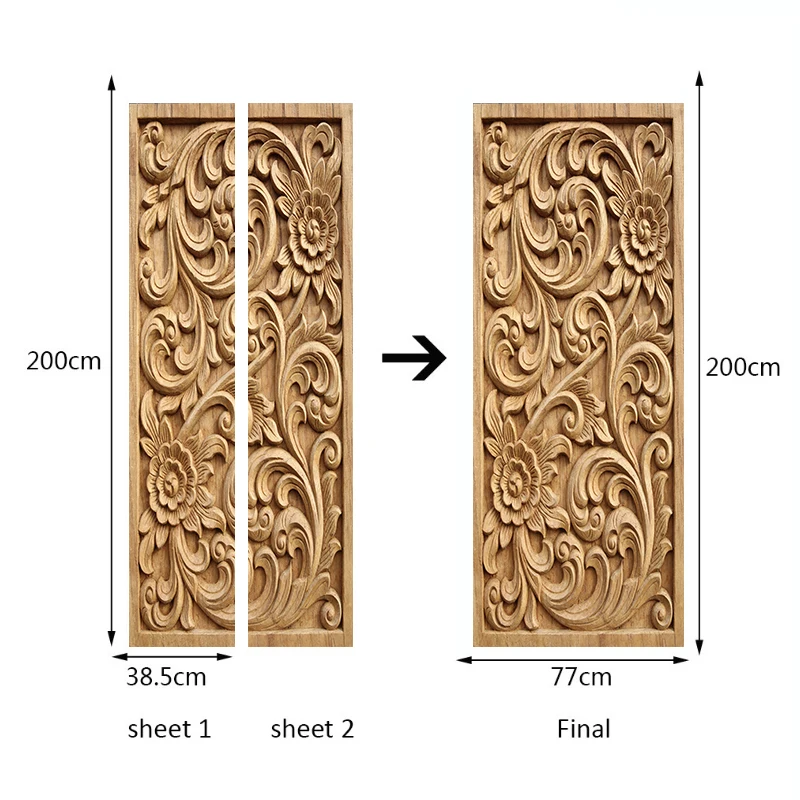 2 шт./комплект резьба по дереву обои кирпичи Настенная Наклейка s DIY роспись