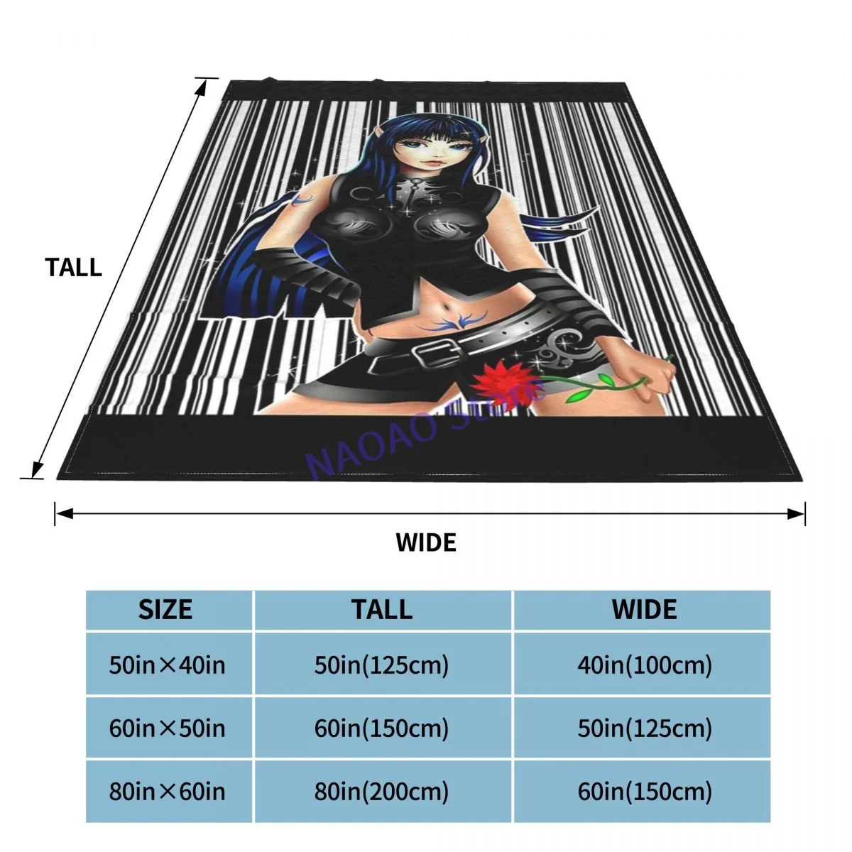 Аниме Манга фея. Одеяло простыни на кровать одеяла диван декоративные решетчатые