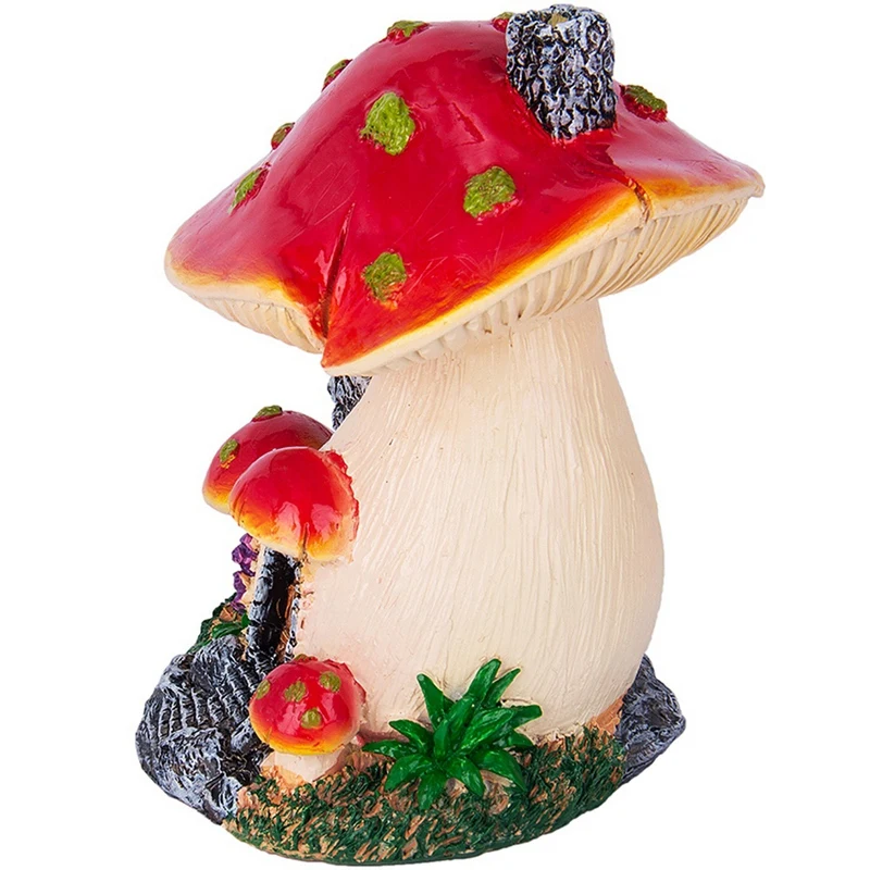 Миниатюрный Ландшафтный домик Ankoow в виде красных грибов сказочный декоративные