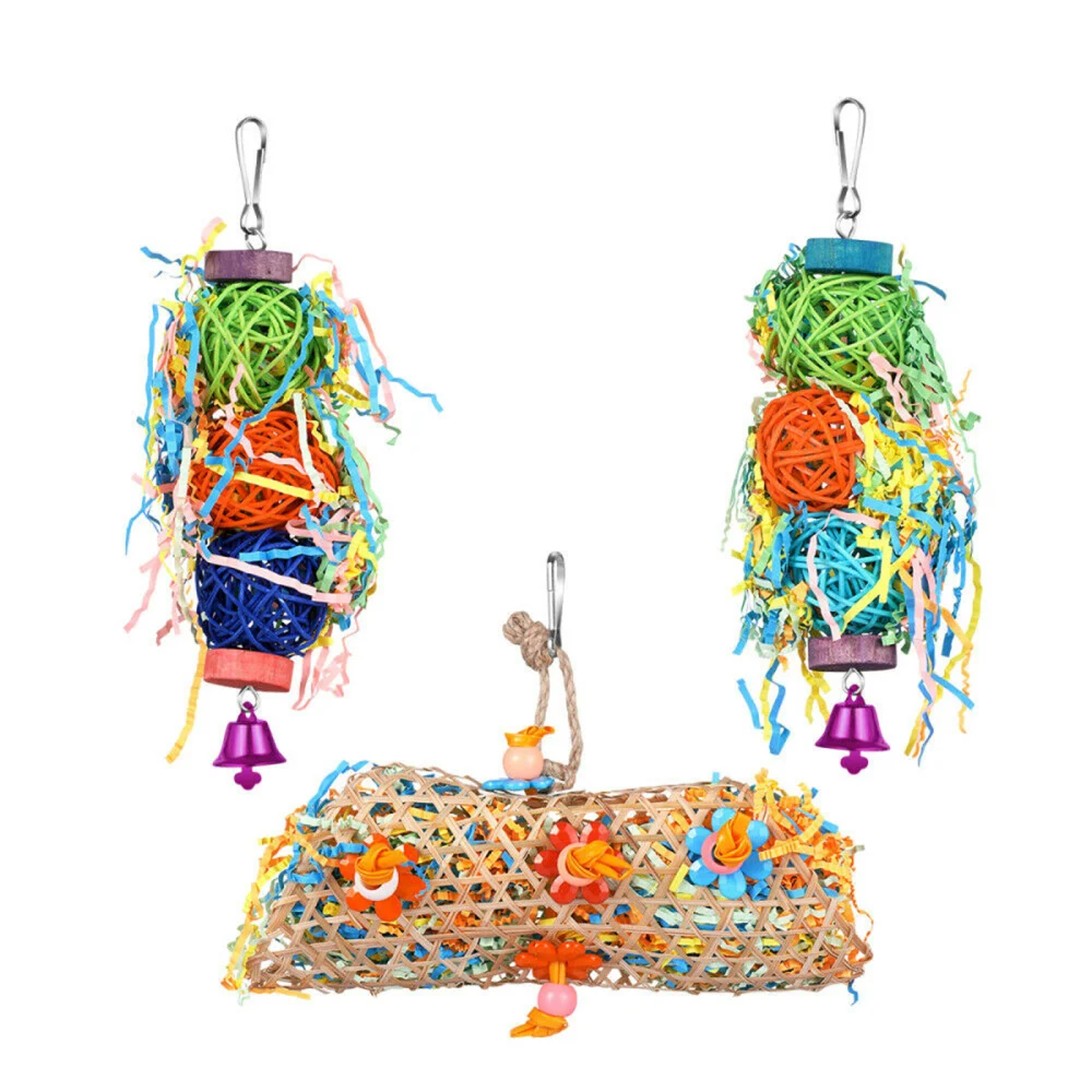 Подвесная клетка для рисования мяч игрушка птица попугай измельчение игрушки