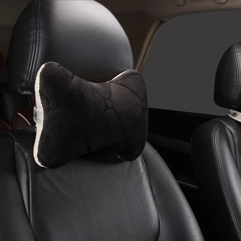 Подушка для шеи на подголовник автомобиля автомобильная мягкая теплая подушка