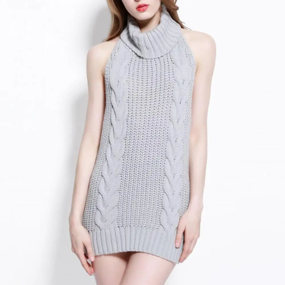 

Sweaters Fashion Casual Backless Knitwear Sweaters One Size Knitted Sweaters Casual for Daily Wear