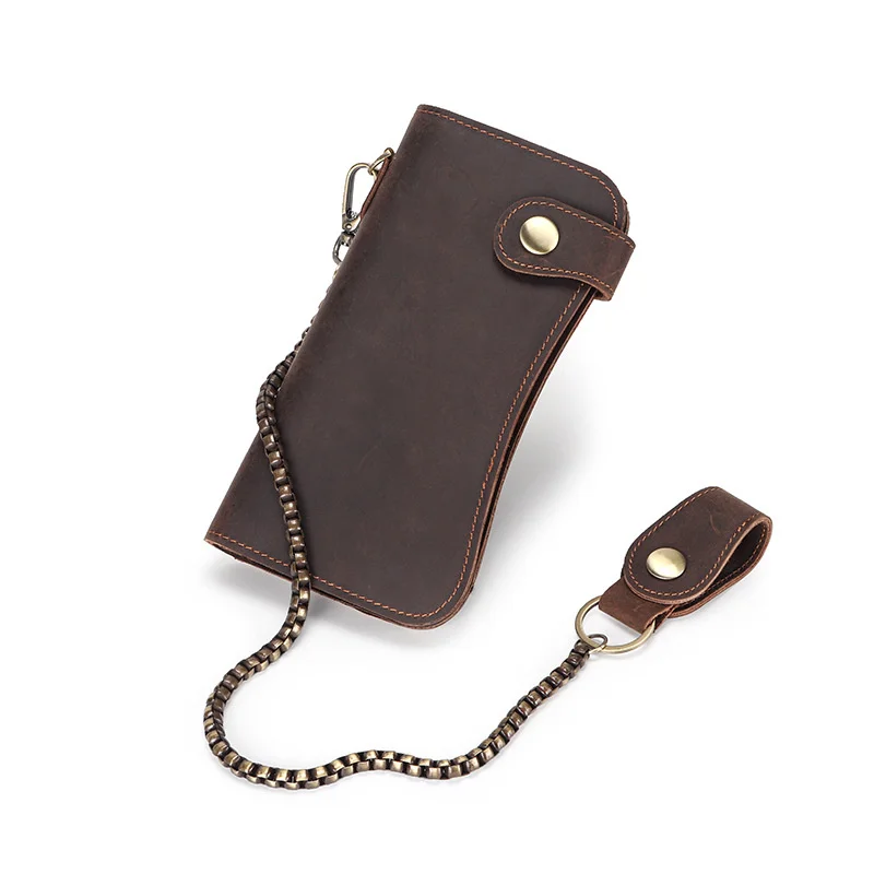 

Vintage Luxury Designer Womens Wallets Genuine Leather Chains Purse High Quality Clutch Zipper Coin Card Holder Carteras Cuzdan