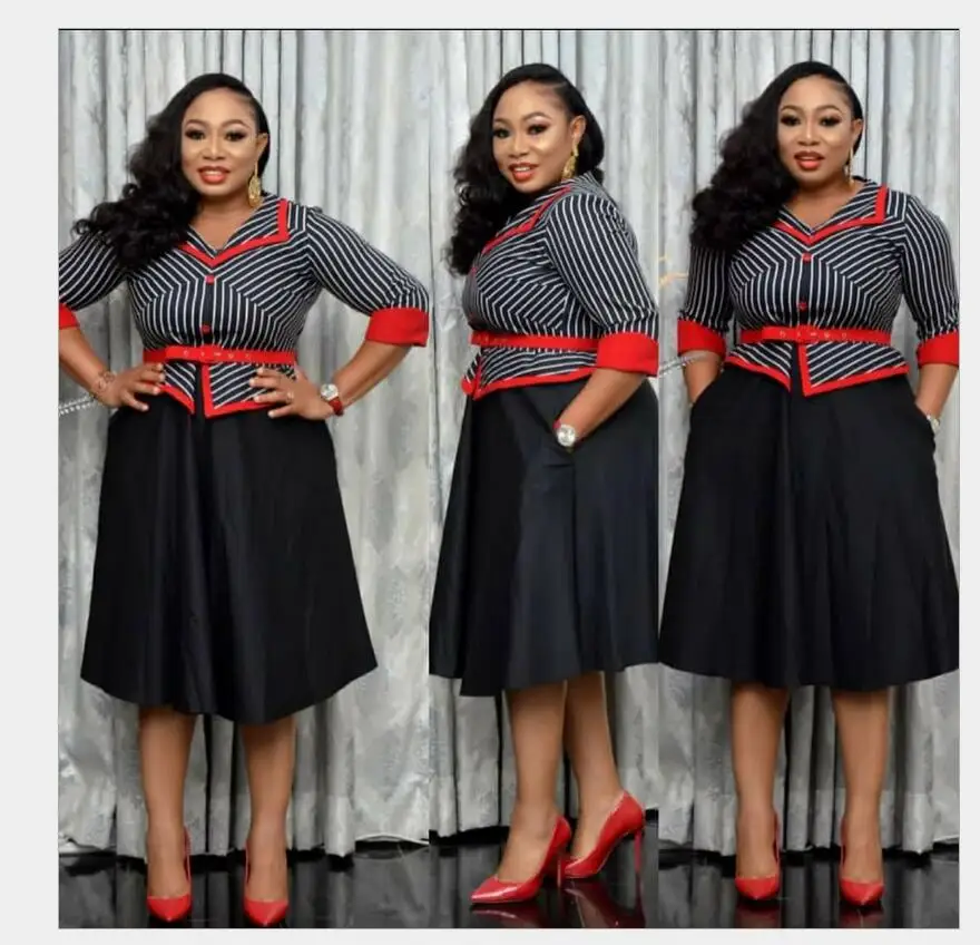 Африканский принт платья для женщин в африканском стиле полоску пэчворк