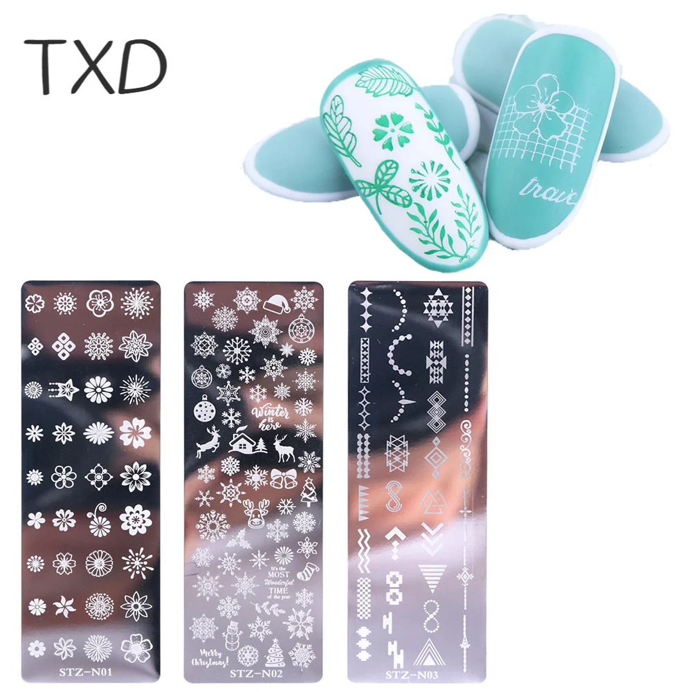 

TXD Nail шаблон для переноса изображений маленький цветочный лепесток бабочки шаблон для ногтей Diy инструменты для ногтей
