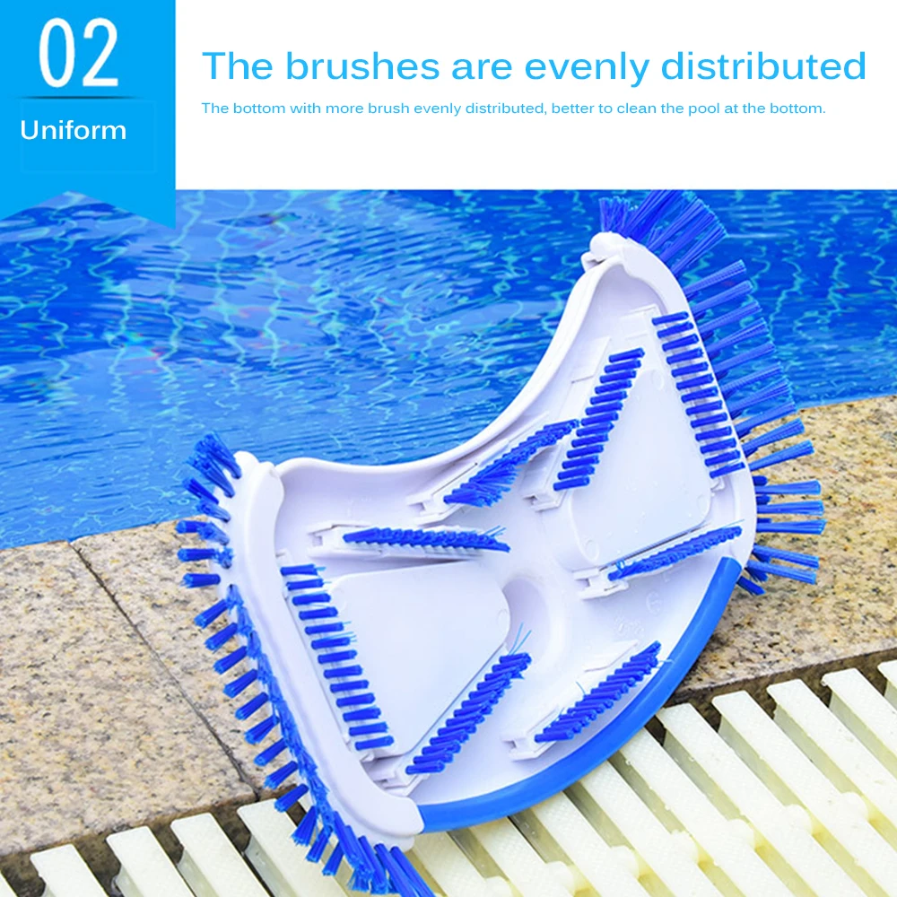 Cleaning Tool Tip Vacuum Brush Pond Fountain ABS Swimming Zooplankton Portable Efficient Pool Accessories Poo | Спорт и развлечения