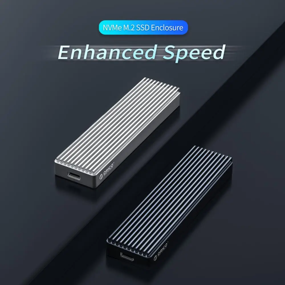 ORICO M2 NVMe Case for PCIE M Key M+B SSD Disk USB C 10Gbps M.2 SATA Box With Type to Cable RU Free Shipping | Компьютеры и офис