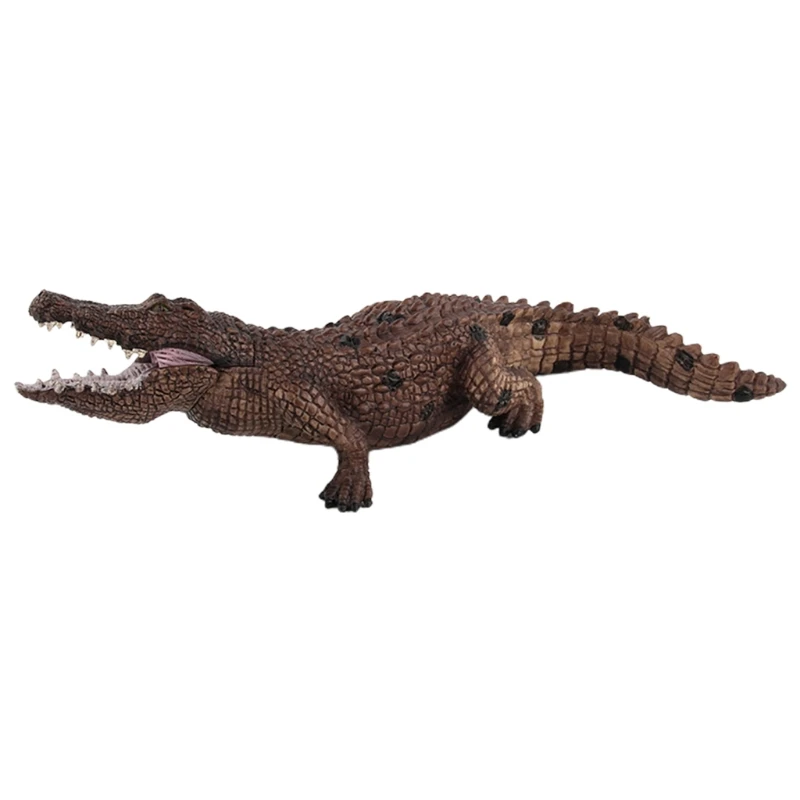 10in Crocodile Figurines Simulation Animal Interactive Realistic Toy Figure Miniature Model Decoration Hobby Collections | Игрушки и