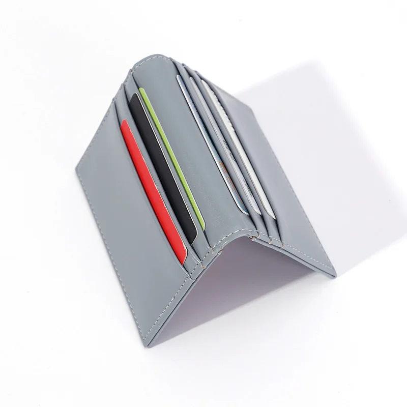 

Credit Card Holder Simple Style Men'S And Women'S Solid Color Bank Card Holder Fashion Small PU Leather Card Package H048