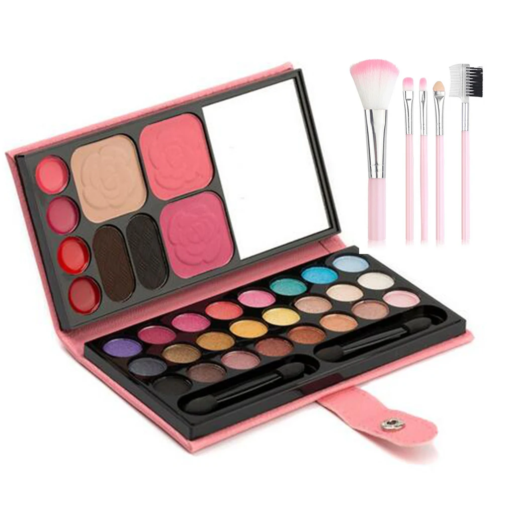 33 Цвета Палитра теней для век Обнаженная Косметика земля Румяна Тени много