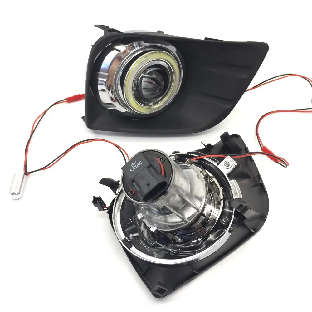 EeMrke для Toyota Land Cruiser Prado 4000 LC150 FJ150 2009-2013 светодиодный Ангел глаз Противотуманные