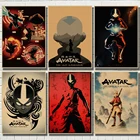 Аватар The Last Airbender винтажные плакаты из крафт-бумаги и плакаты с принтами Настенная картина домашний декор