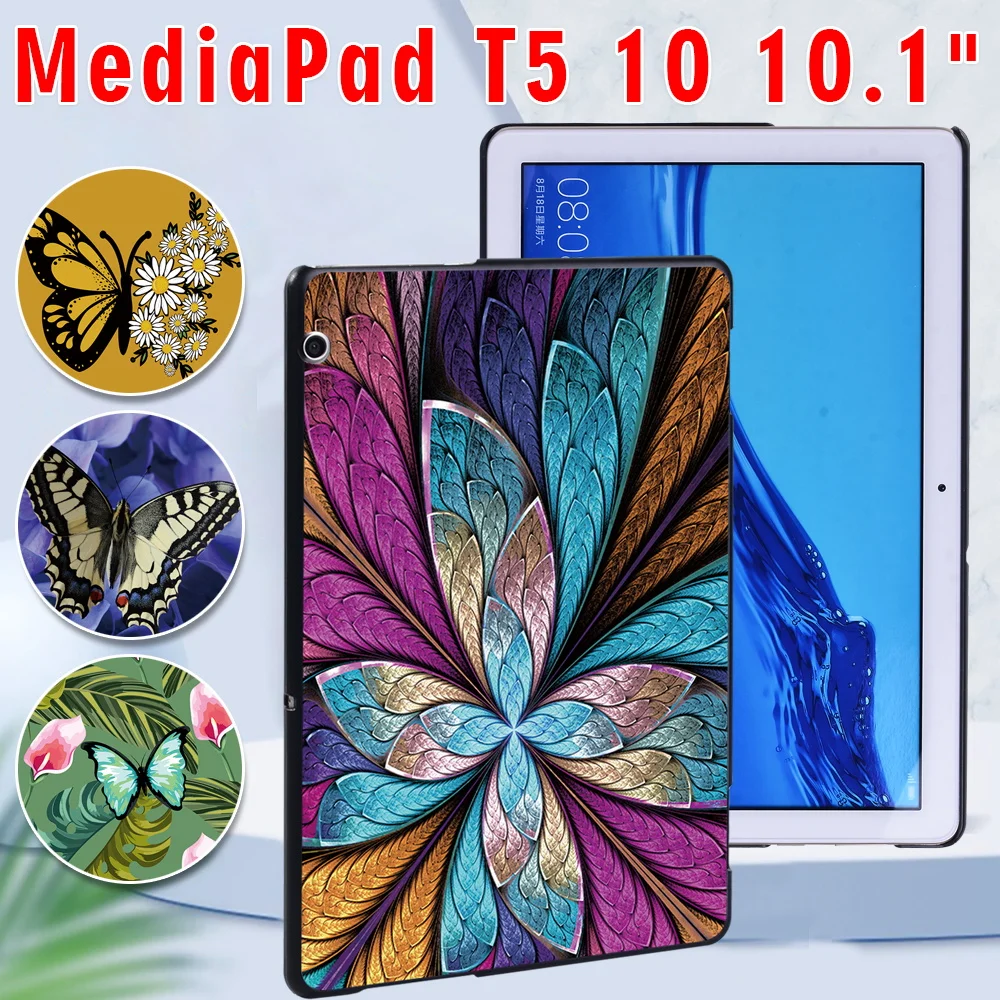 

Tablets Case for Huawei MediaPad T5 10 10.1" Slim Hard Back Cover Case + Free Stylus