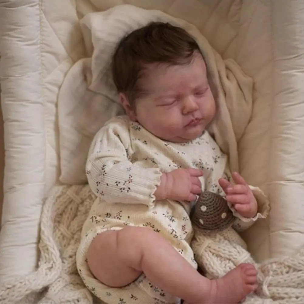 

1 Pcs Unassembled Doll NPK 19.5inch Reborn Mini Doll Kit Tessa Asleep Popular Sleeping Baby Kit With Body Soft For Girls D7E9