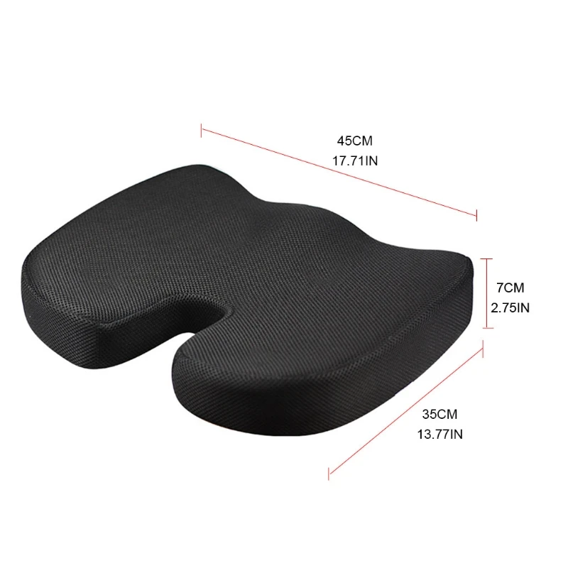 

P82B Memory Foam Seat Cushion U Design Non-deformation Coccyx Seat Cushion Excellent Gift for Office Workers