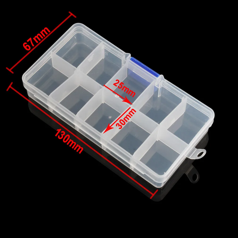 Пластик ящик для хранения Организатор Чехол отсек регулируемые контейнер
