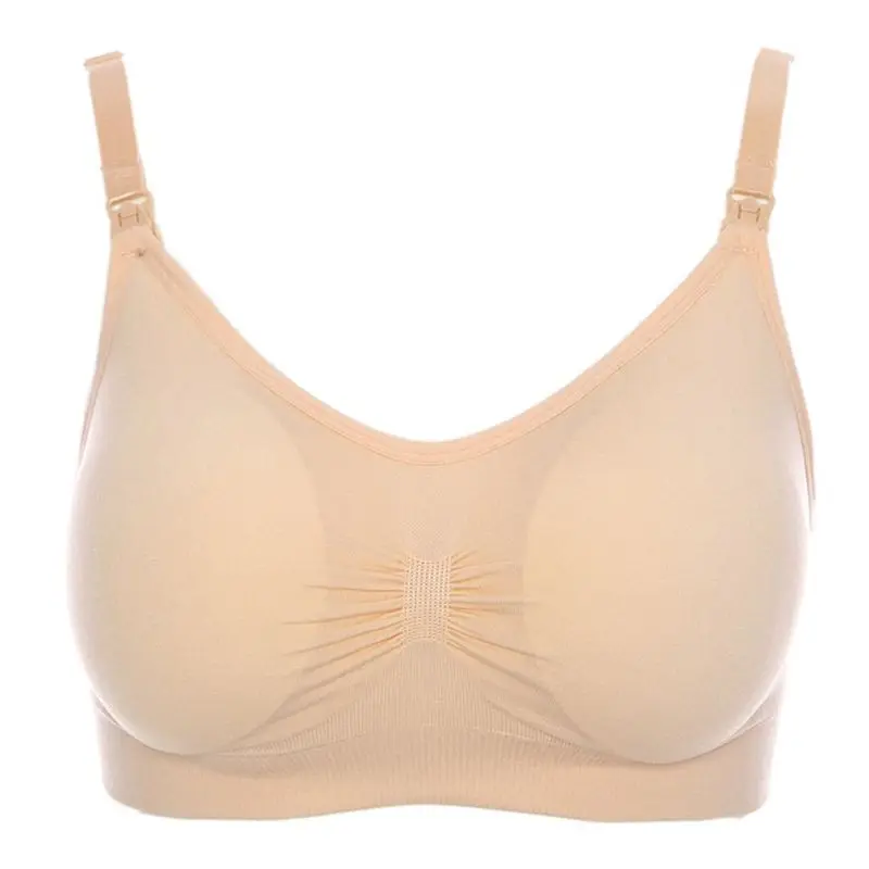 

Women Mom Fit Seamless Nursing Bra Pregnant Maternity Breast-feeding Bra Top Stretchy New Dropship