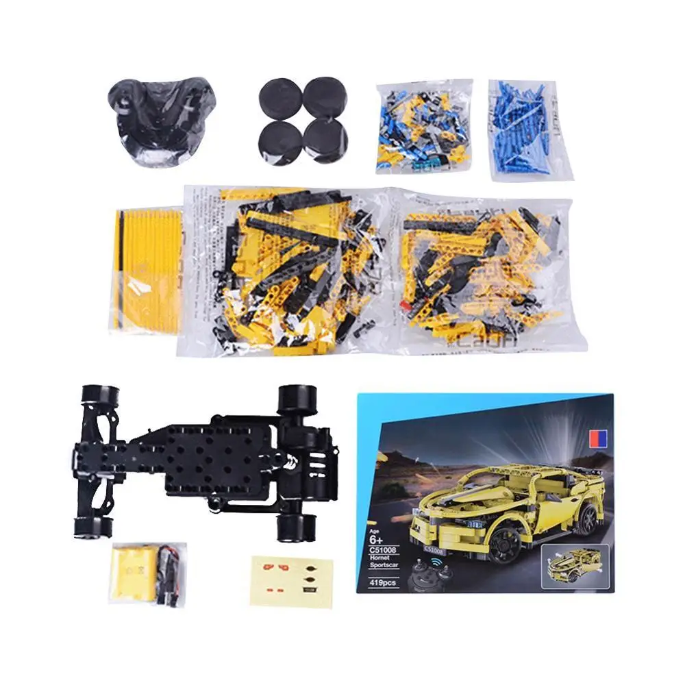

Double E CaDA C51008 419PCS Technic Series DIY Assembled Building Block Toys RC Car Model Learning Educational Toy Gifts