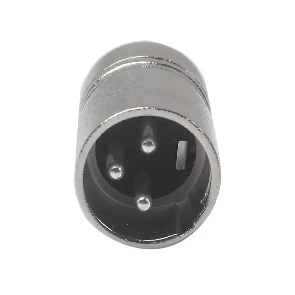 Мини XLR 3pin Штекерный адаптер с медным покрытием SA519 металлическим корпусом для