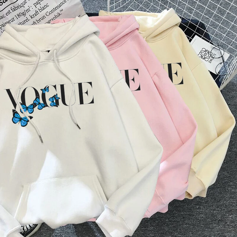 

VOGUE Princess Hoodie Women Harajuku Sweatshirt Streetwear Hoodie Female Pullovers Kawaii Clothes Aesthetic Sudaderas Mujer 2021