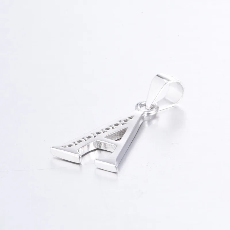 Модные подвески из стерлингового серебра с 26 буквами ювелирные изделия для