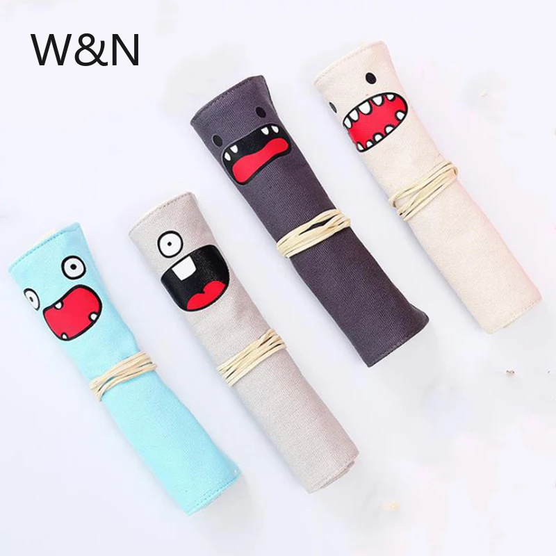 Школьный чехол карандаш тканевый для девочек и мальчиков сумка милый переносной