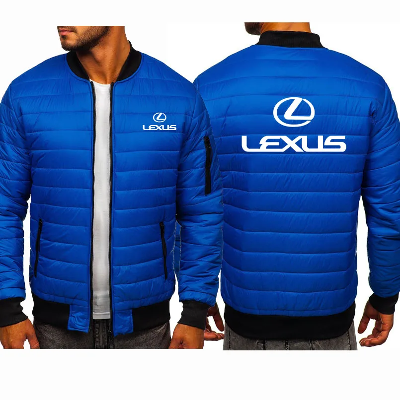 

Men's Hoodie Cotton wool hoodie Lexus Car Logo Print Winter fleece padded warm jacket Men's Hoodie Zip Jacket