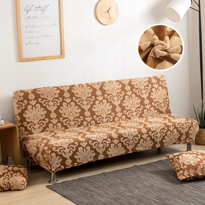 

1 Piece Sofa Bed Cover Folding Slipcover without armrest Stretch Seat Covers Cheap Couch Covers Elastic Cover For Living room