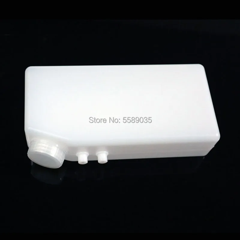 Чернильный принтер Solvent с 1 л белым резервуаром для чернил двойным отверстием