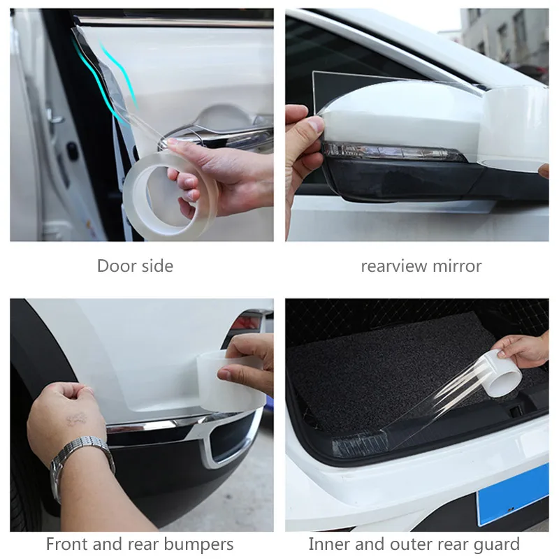 

Car Styling Car Door Sill Protector Goods Multifunction Nano Tape Scratchproof Auto Bummper Sticker Car Door Edge Rim Protective