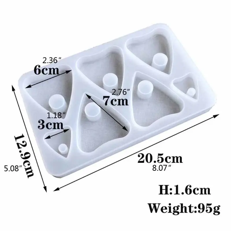 

41XC Gothic Heart Pendant Resin Casting Molds Jewelry Making Tools Art Crafts